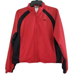 Reebok Rbk| Vintage Black & Red Windbreaker Jacket